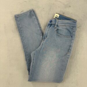 SWET Womens Skinny Jeans Light Wash Blue Stretch Denim Slim Fit Size 29 x 30